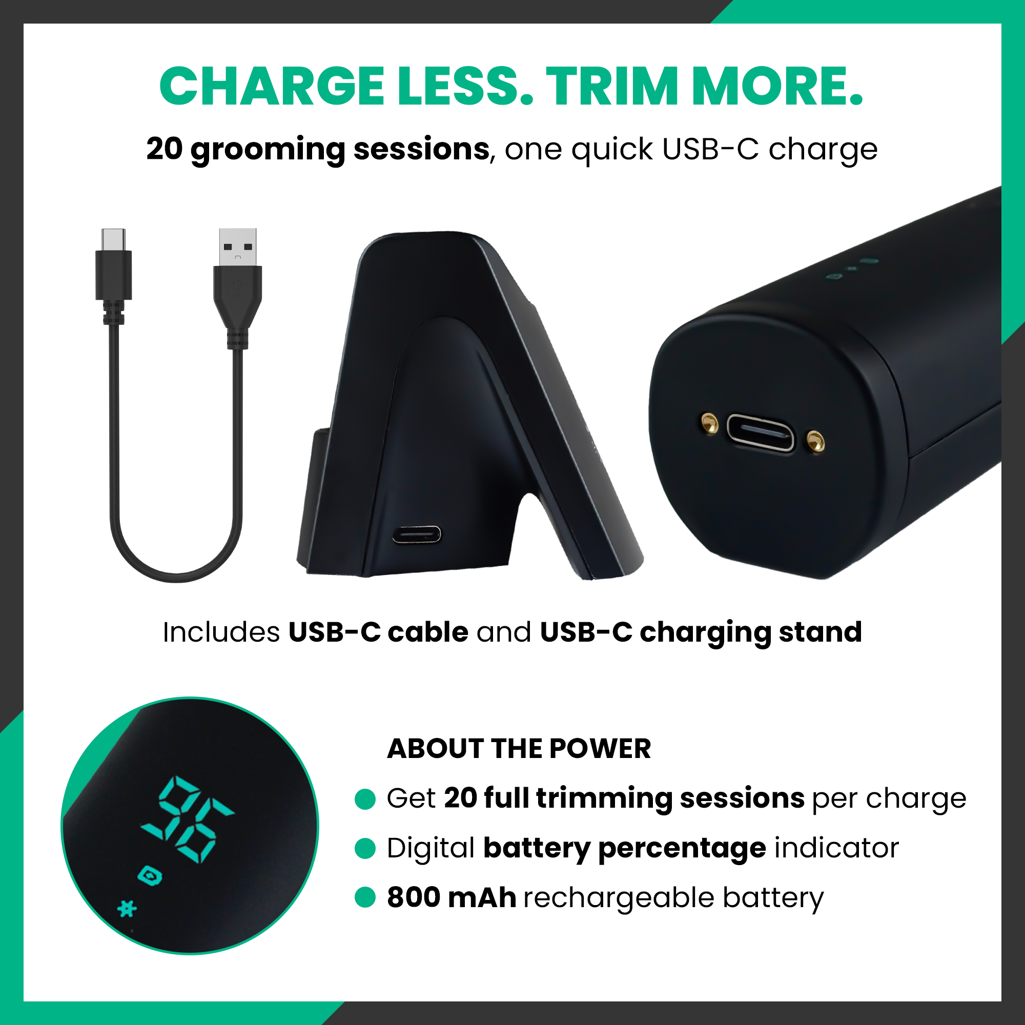 Jia The Original BodyShaver Hair Trimmer in Midnight Black