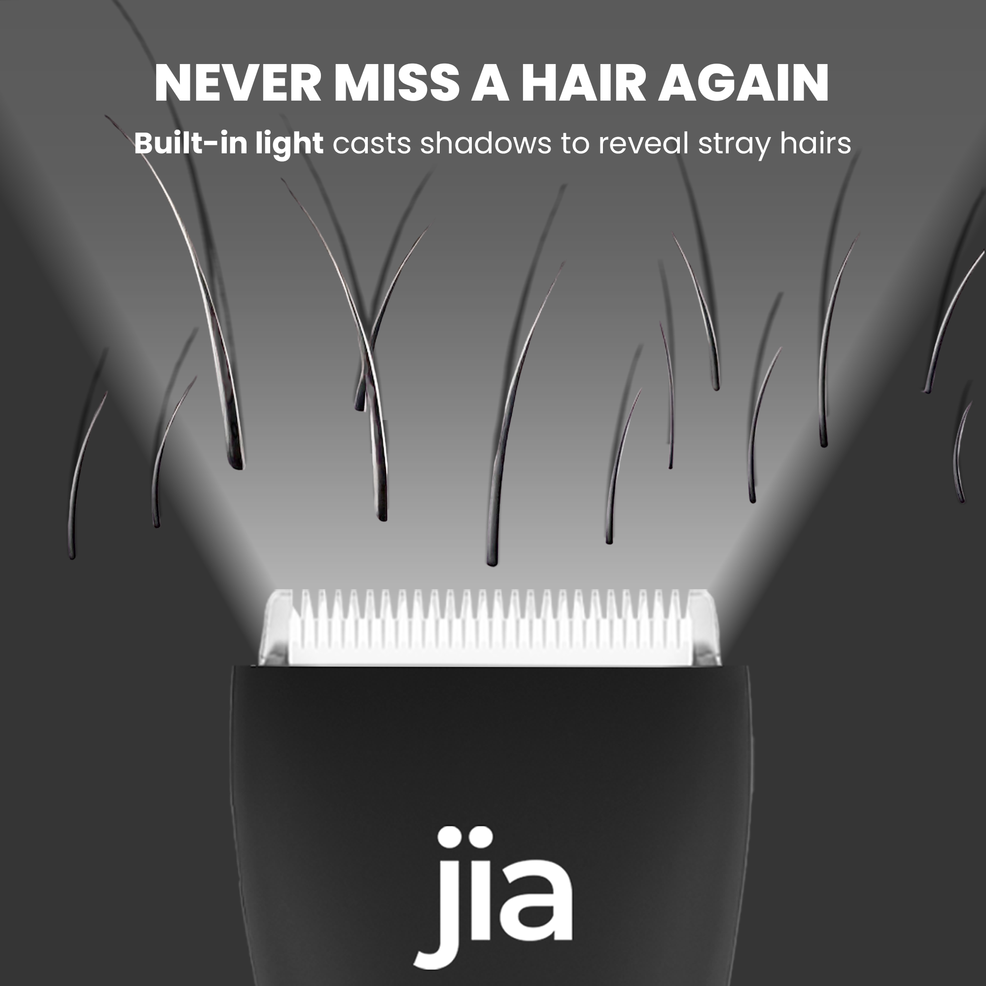 Jia The Original BodyShaver Hair Trimmer in Midnight Black
