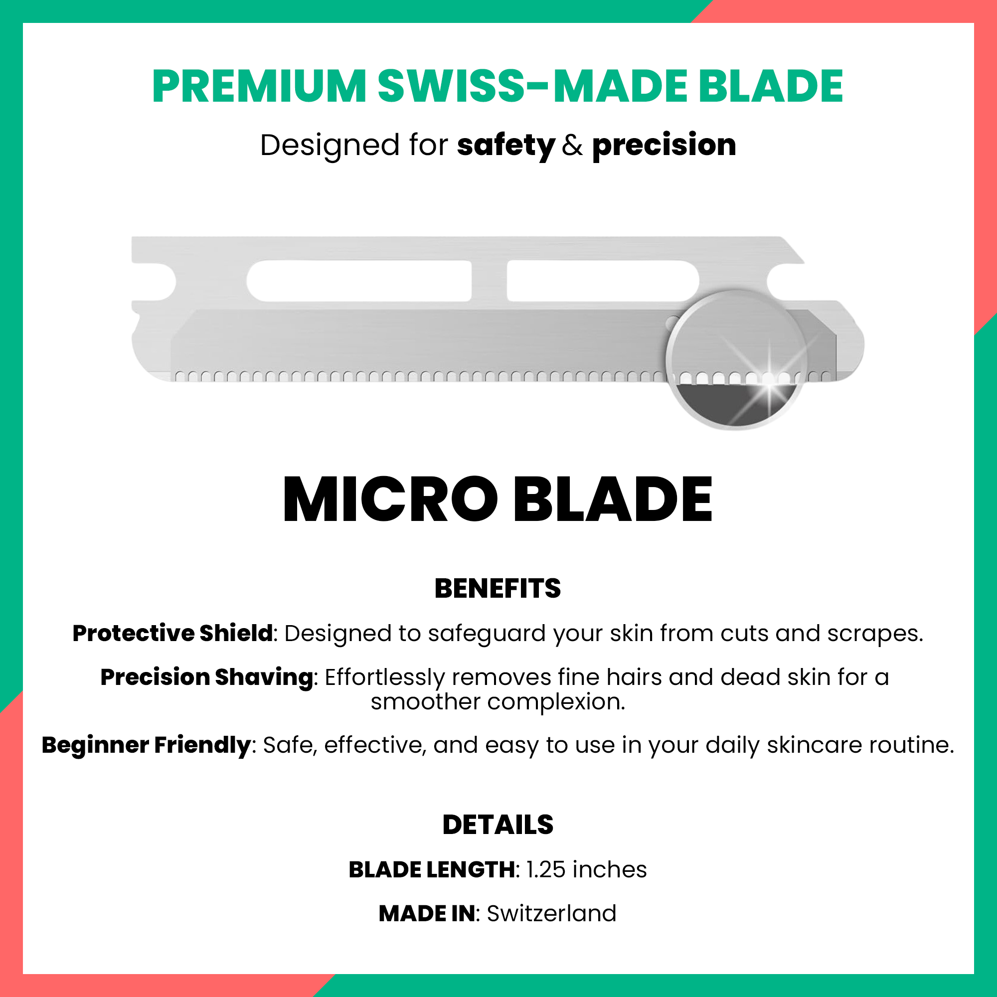 Jia Dermaplaning Facial Folding Razor in Champagne Blush - 3 Pack