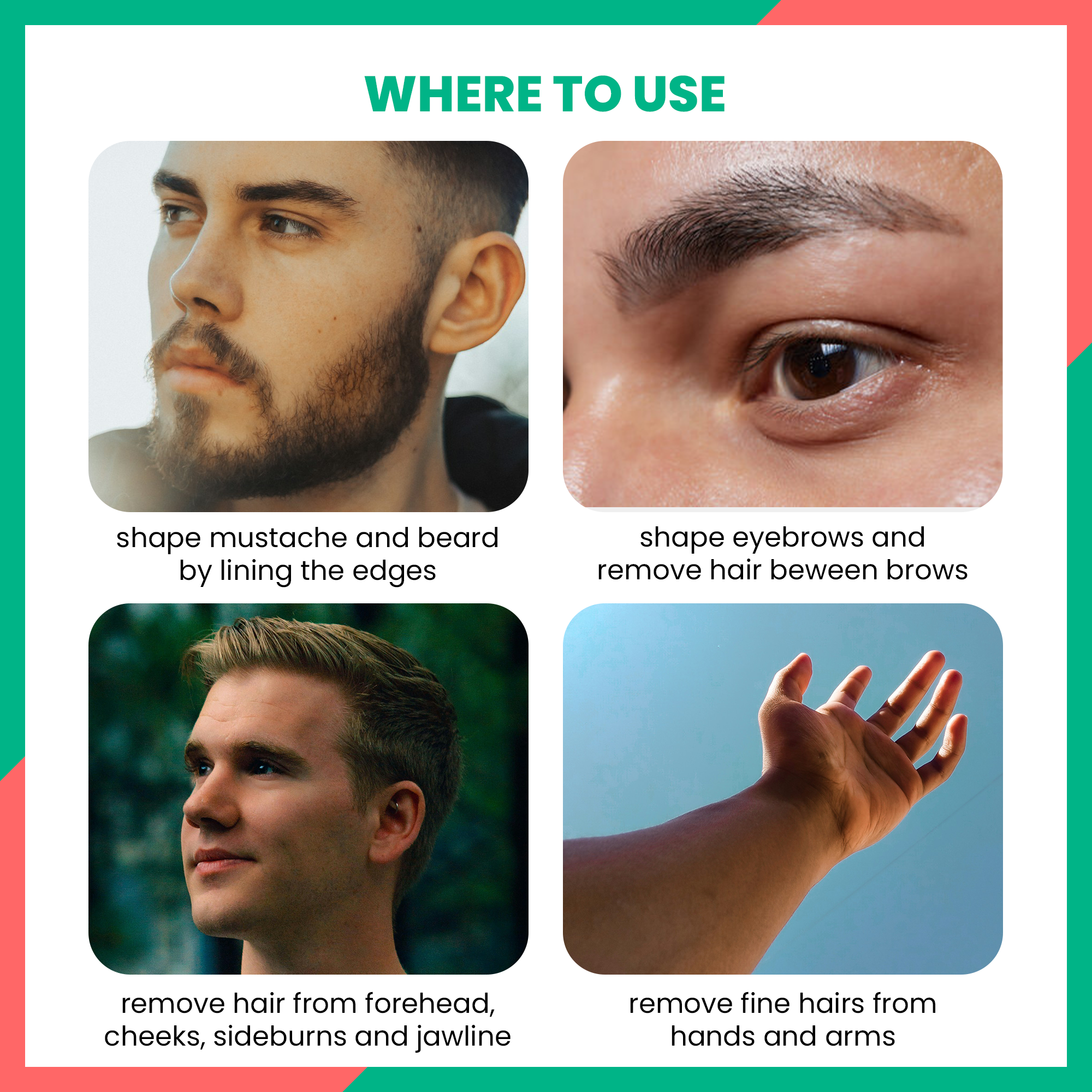 Jia Dermaplaning Facial Folding Razor in Champagne Blush 3-Pack