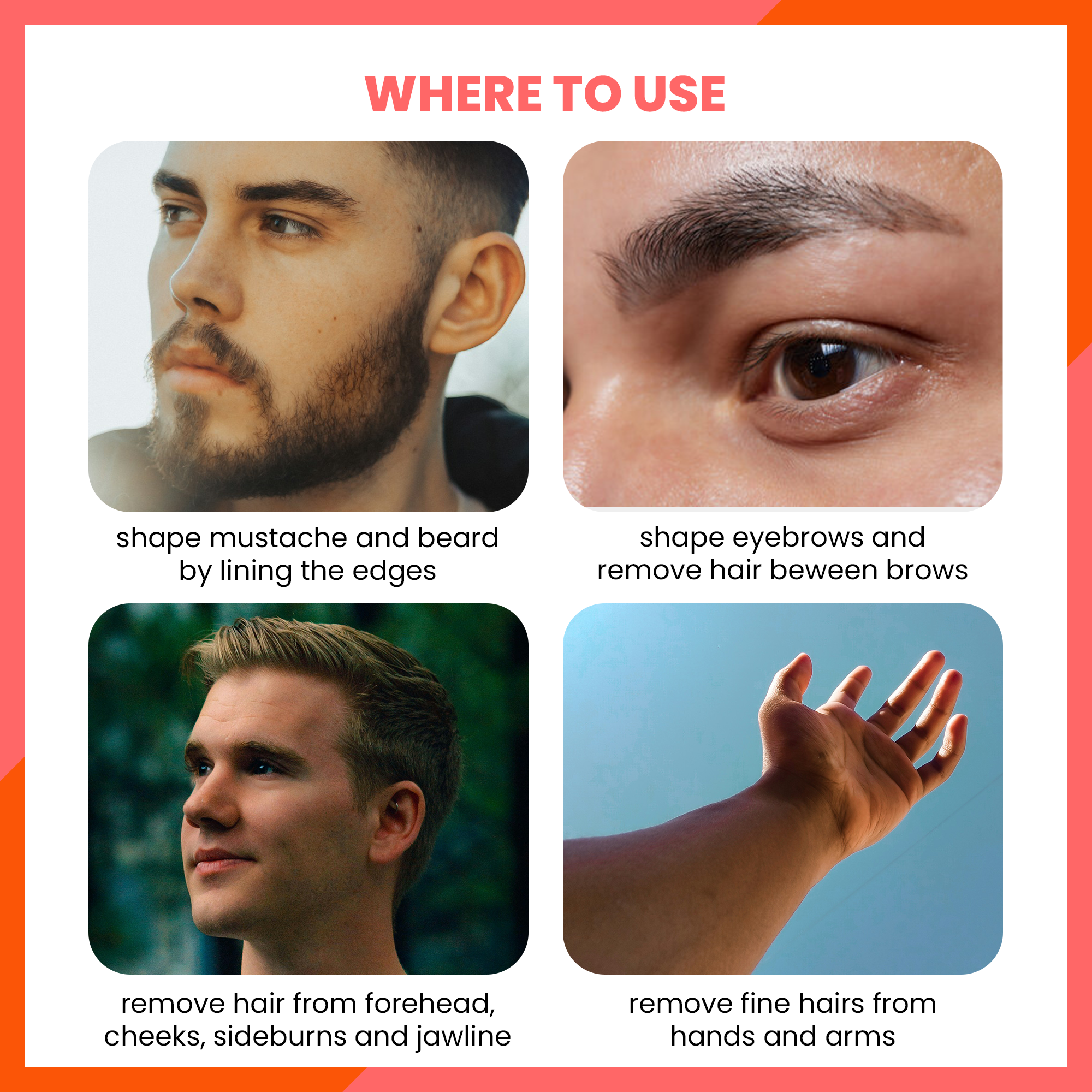 Dermaplaning Facial BioWheat Razor in Pale Peach 3-Pack