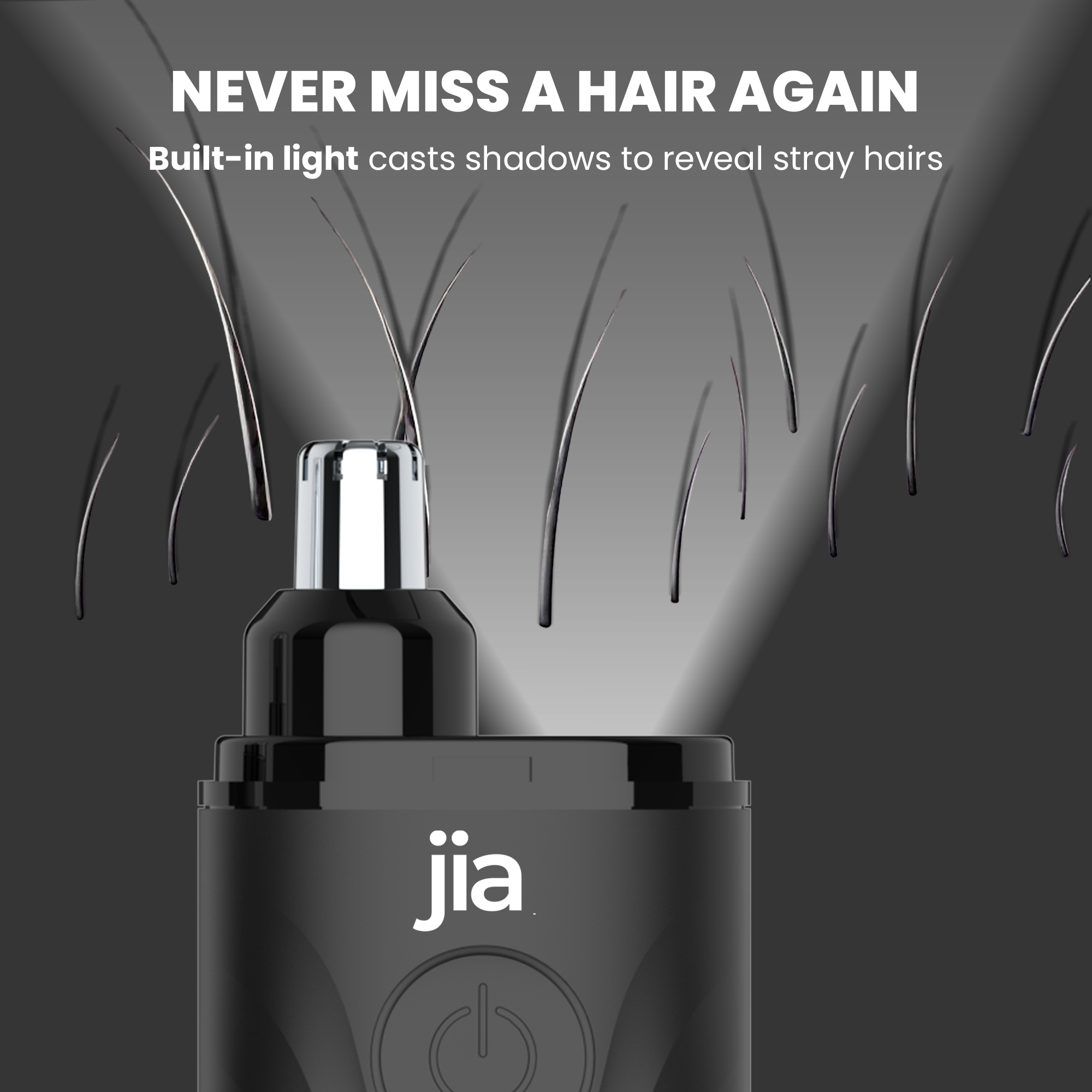 Jia The Original Nose Hair Trimmer in Midnight Black