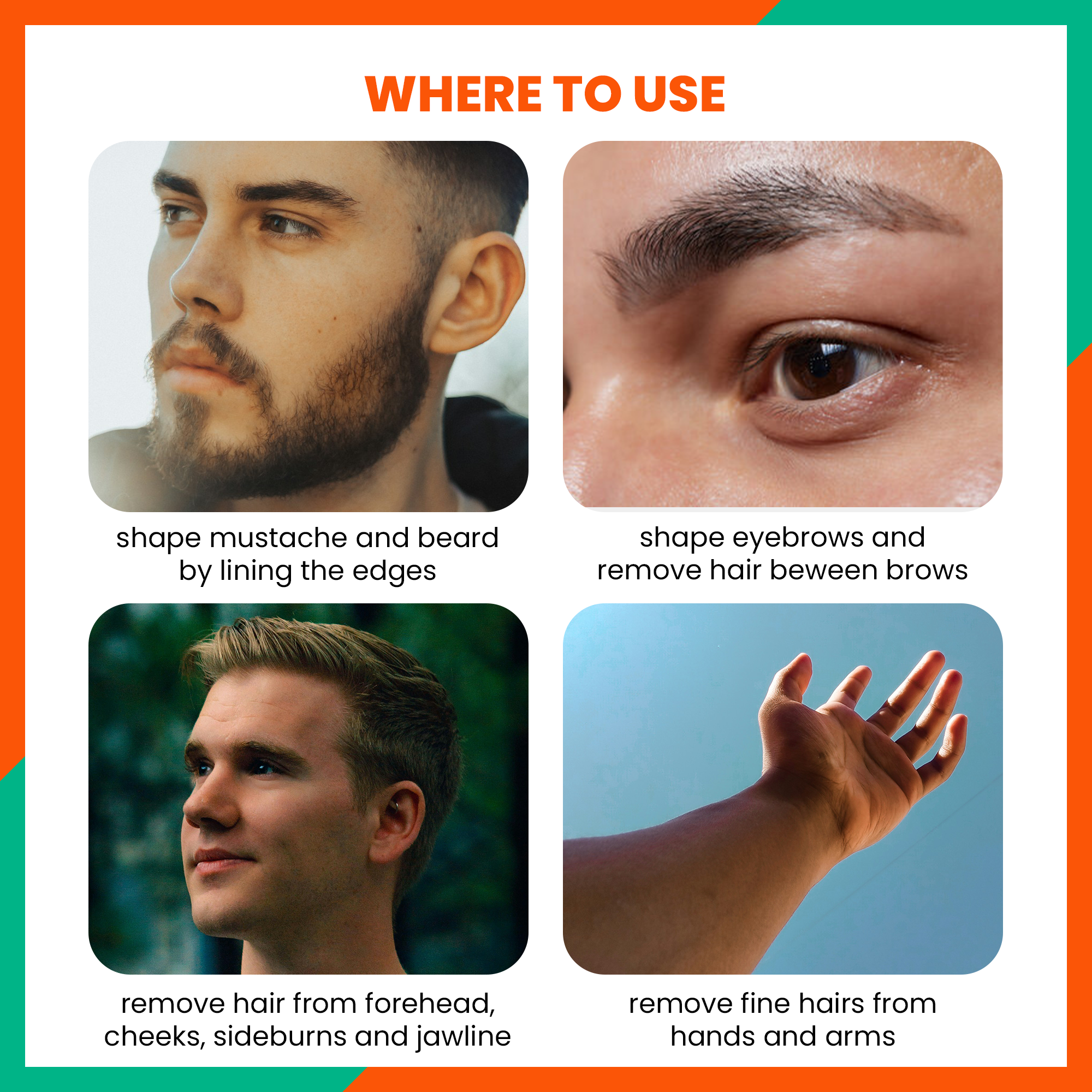 Jia Dermaplaning Facial Precision Razor in Mint Glow 4-Pack