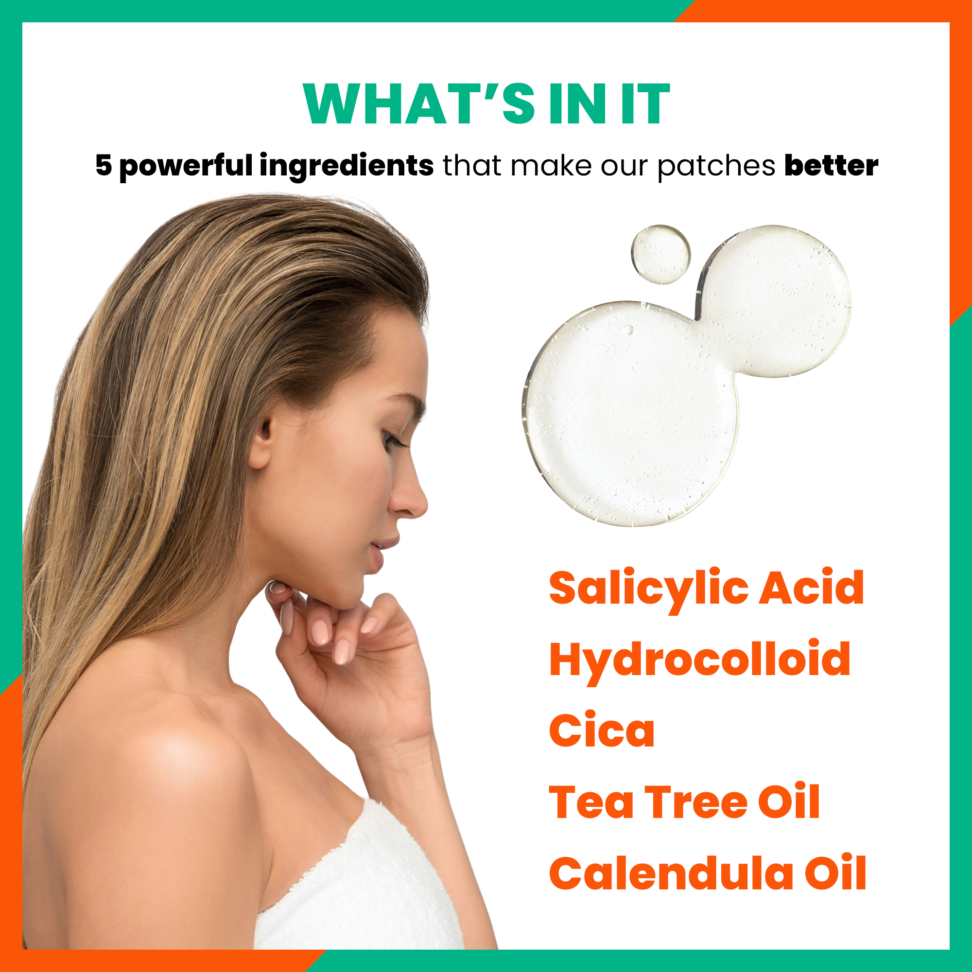 Jia Wipeout Acne Pimple Patches | Hydrocolloid, Salicylic Acid, Cica, Tea Tree Oil, Calendula Oil