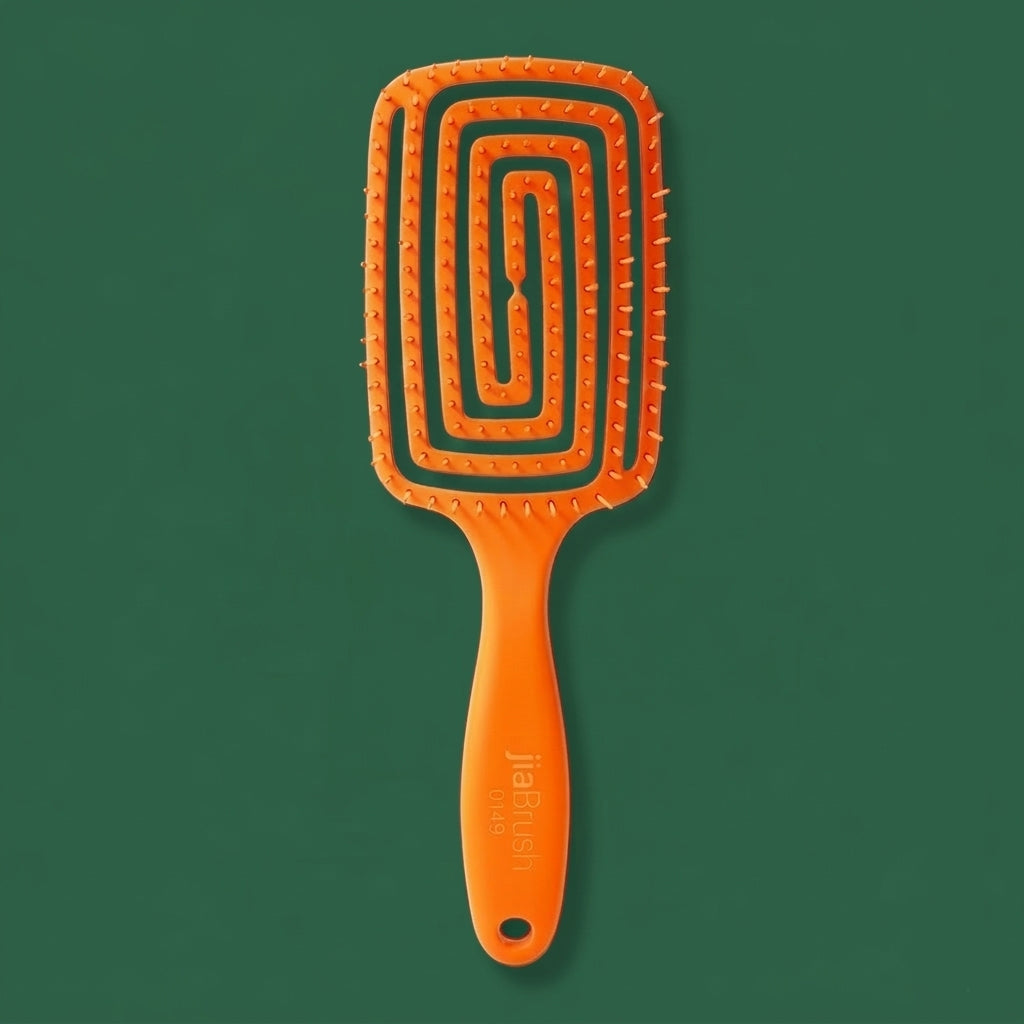 jiaBrush Detangling Hair Brush - Orange Blossom