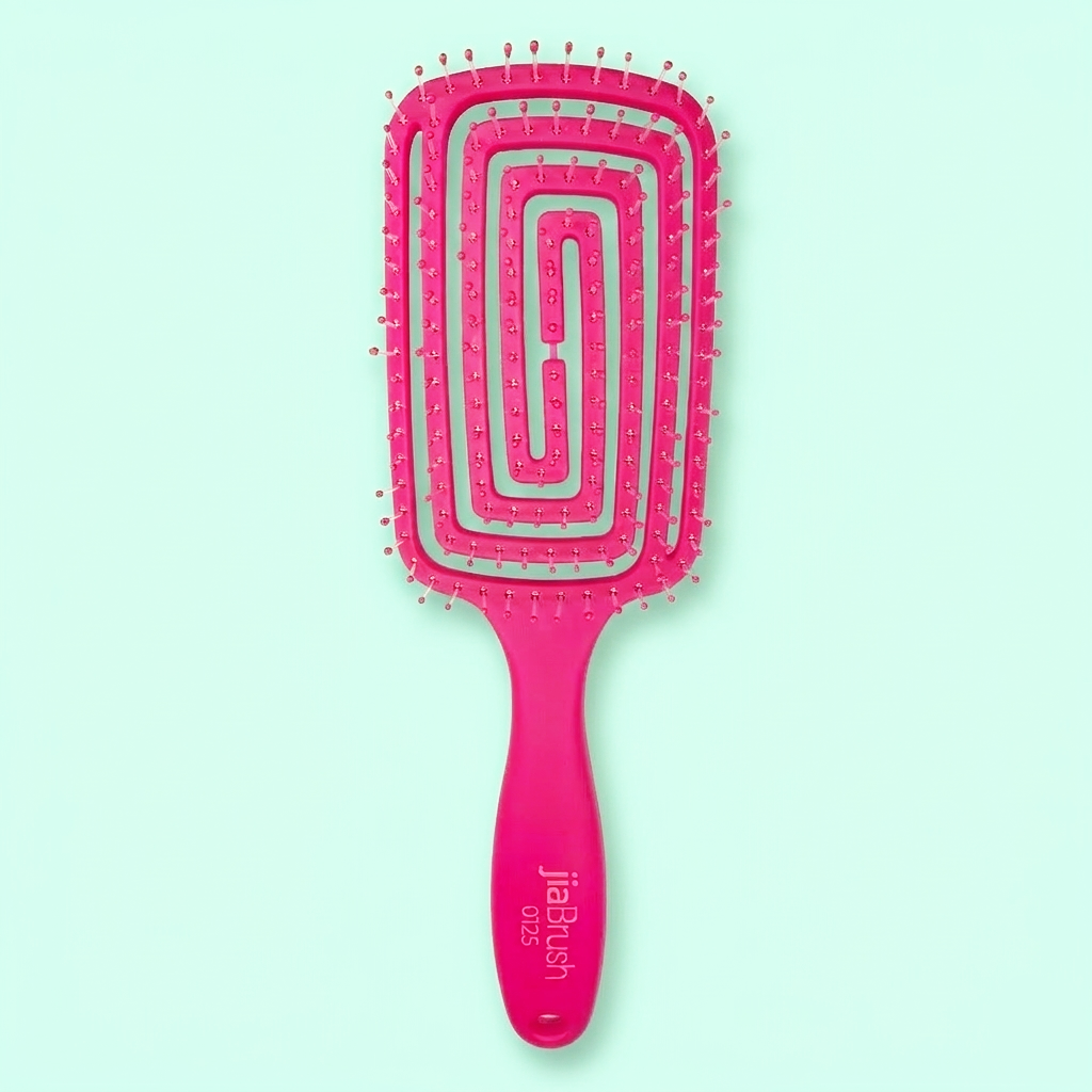 jiaBrush Detangling Hair Brush - Rose Bloom