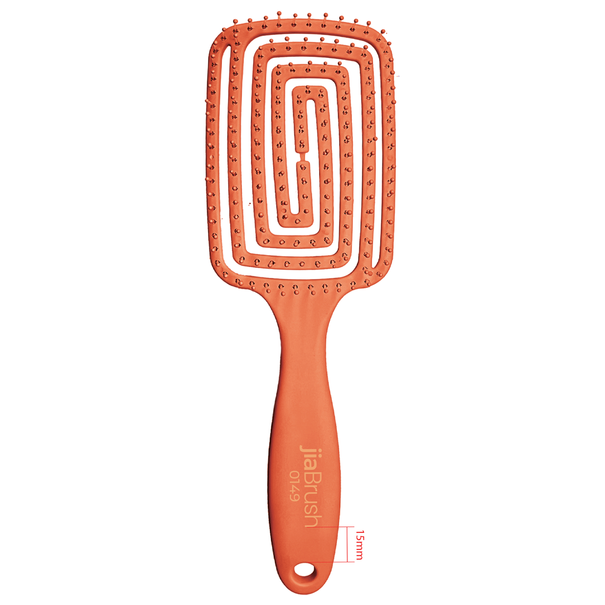 jiaBrush Detangling Hair Brush - Orange