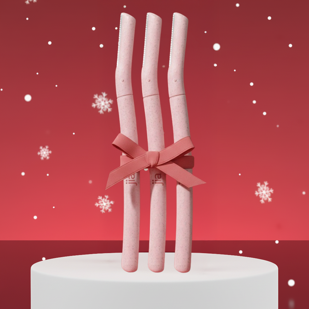 Dermaplaning Facial BioWheat Razor in Pale Peach 3-Pack