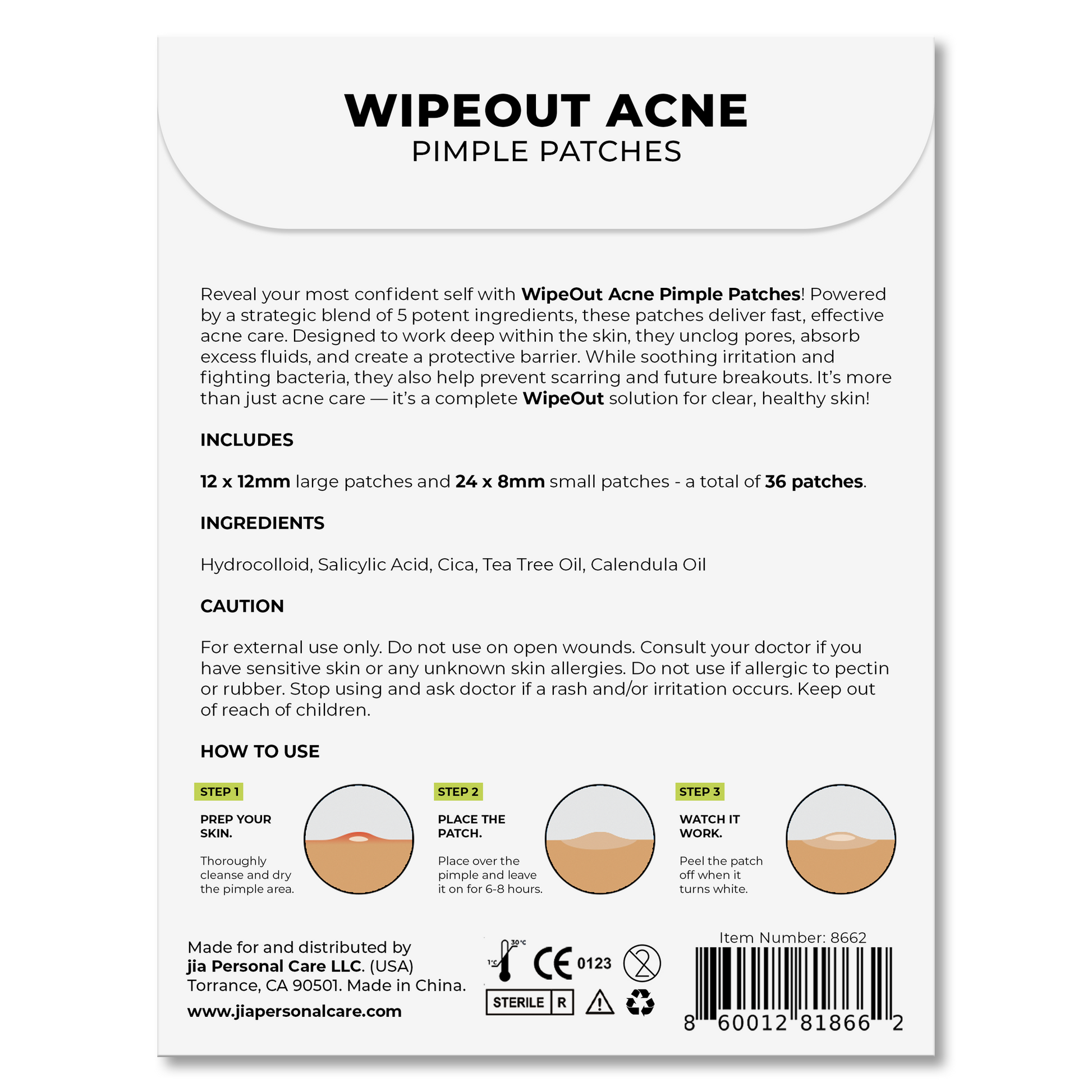 Wipeout Acne Pimple Patches - 36 Clear Dots / 1 Pack