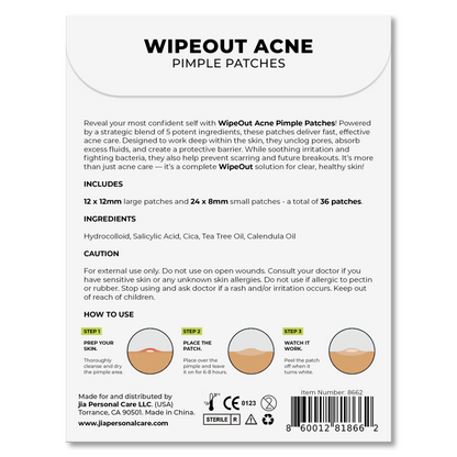 Wipeout Acne Pimple Patches - 36 Clear Dots / 1 Pack