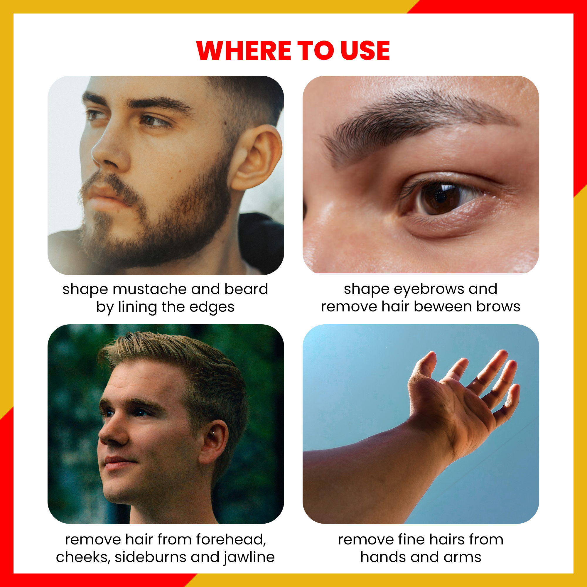 Dermaplaning Facial Metal Razor With 20 Refill Blades in Ruby Red