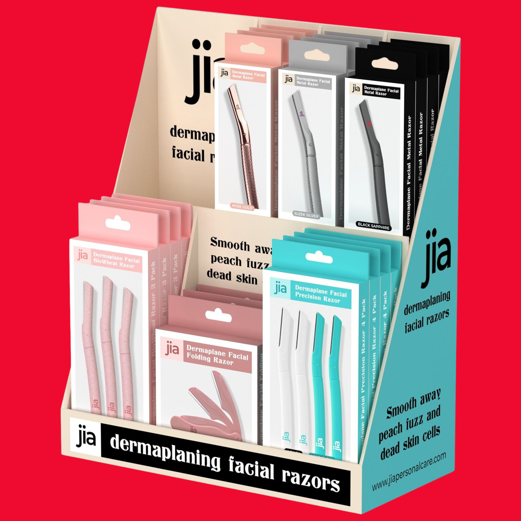 Dermaplaning Facial Razors Store Display